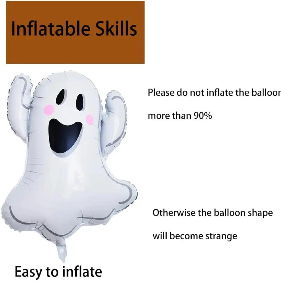 White Ghost Balloons | Halloween Party Supplies | Toylandeu™