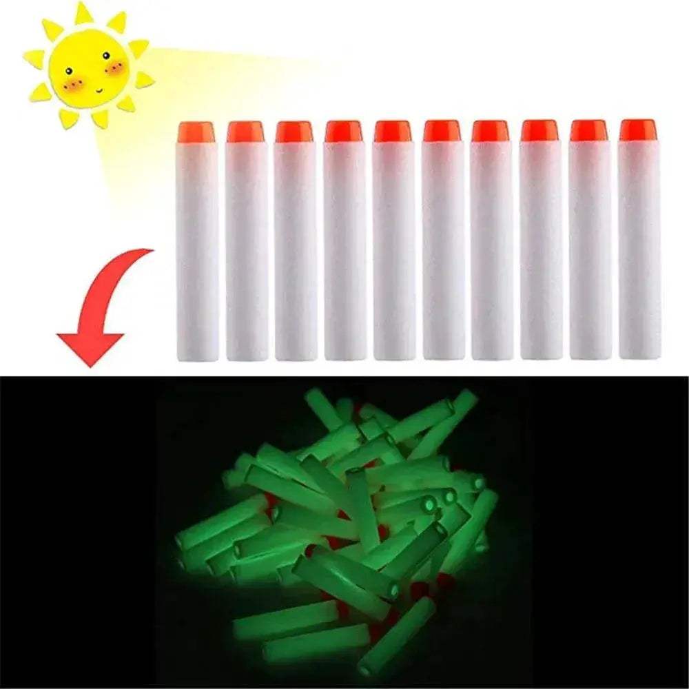 White Glow In The Dark Soft Refill Bullet Replacement Foam -  ToylandEU™