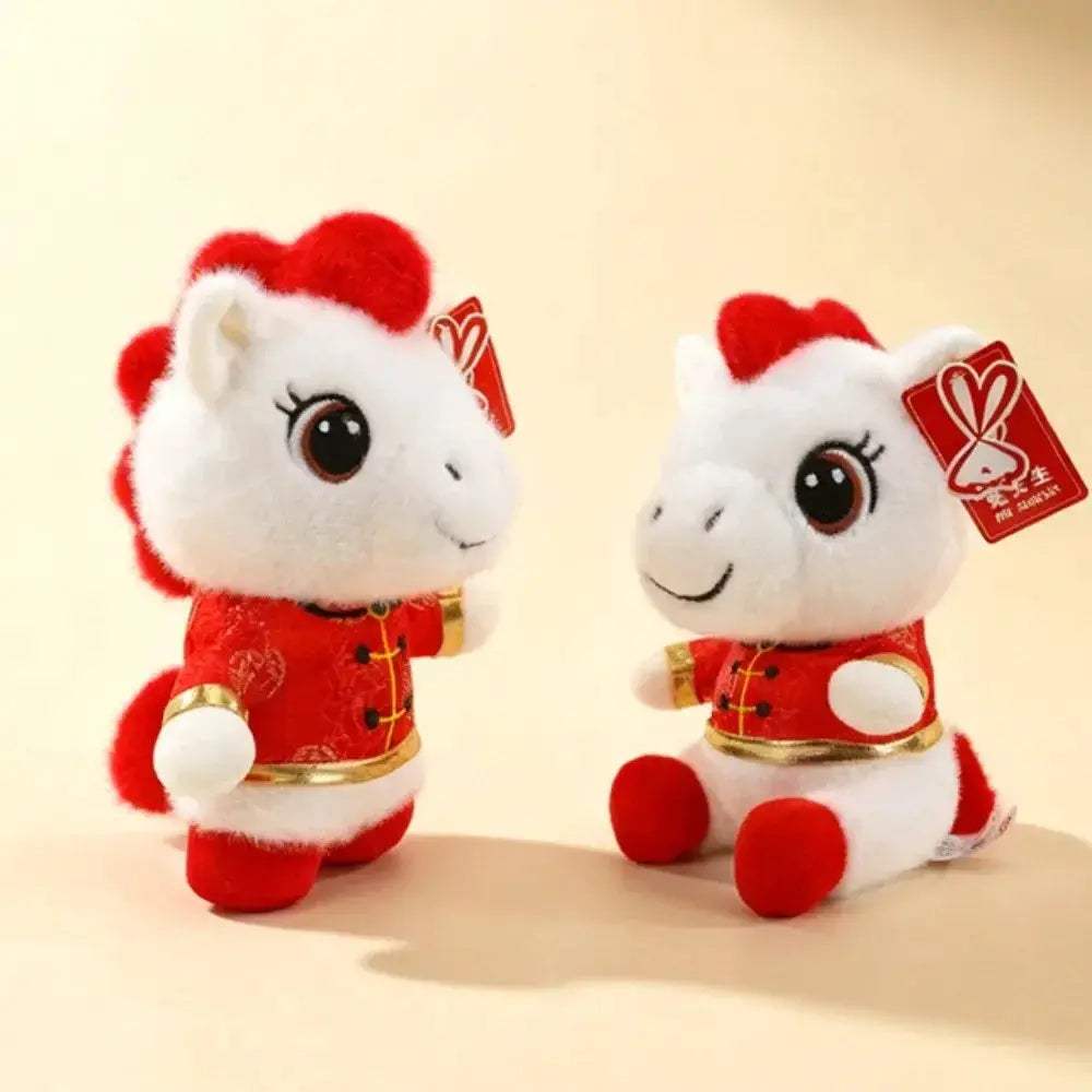 White Horse Plush Toy Kawaii Mascot Pony Birthday Gift - ToylandEU