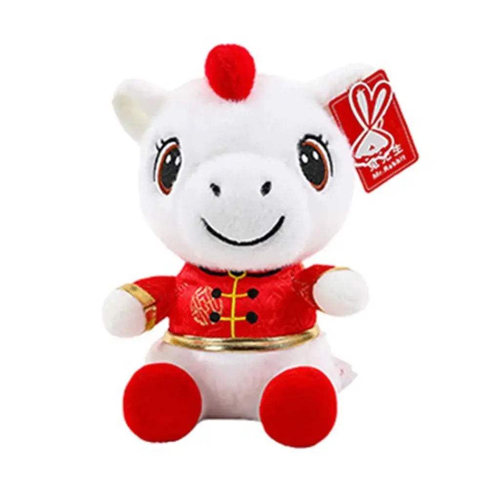 White Horse Plush Toy Kawaii Mascot Pony Birthday Gift - ToylandEU