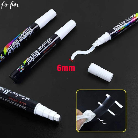  White Liquid Chalk Marker 6mm Tip Erasable Board Pen -  ToylandEU™
