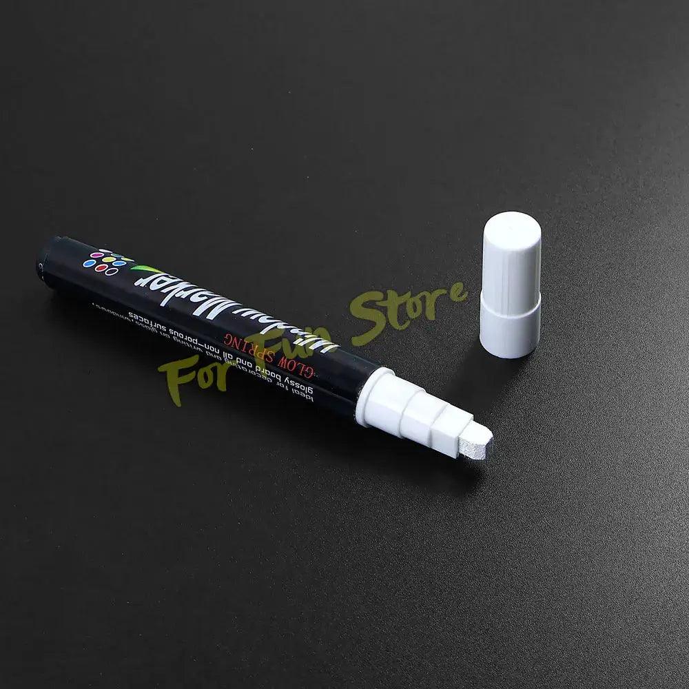  White Liquid Chalk Marker 6mm Tip Erasable Board Pen -  ToylandEU™