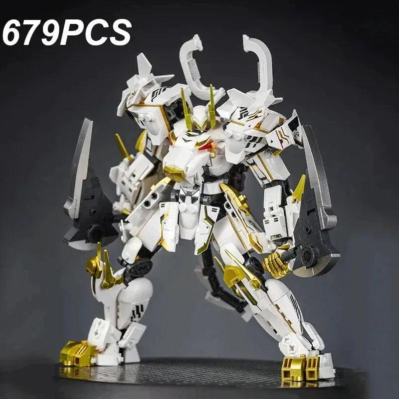  White Tiger Mecha Building Blocks Set Educational Toy -  ToylandEU™
