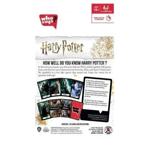 Harry Potter Card Game Who Said It Quotes Edition Deluxe - ToylandEU