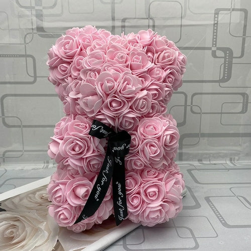 Big Teddy Rose Bear With Box Luxurious Bear Of Roses Bear ToylandEU.com Toyland EU