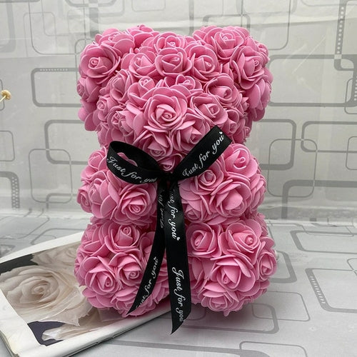 Big Teddy Rose Bear With Box Luxurious Bear Of Roses Bear ToylandEU.com Toyland EU