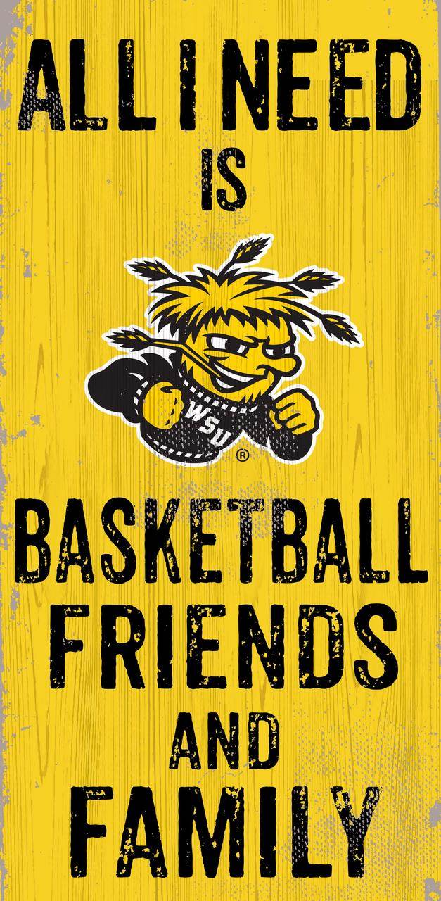 Wichita State Shockers Wood Sign 6x12 Friends And Family - ToylandEU