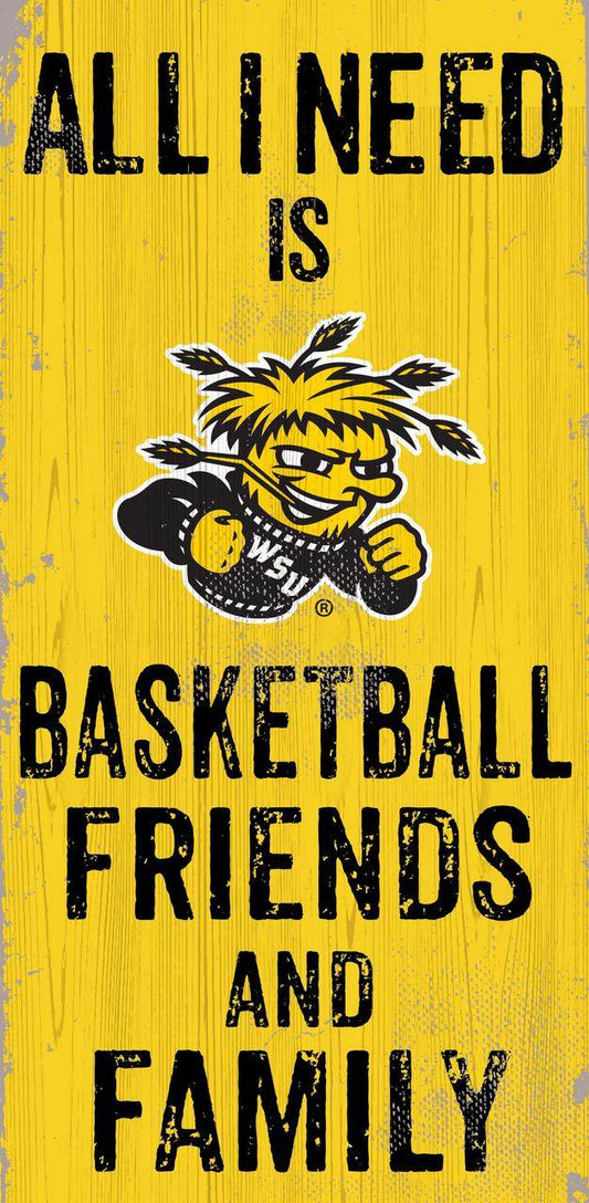 Wichita State Shockers Wood Sign 6x12 Friends And Family - ToylandEU