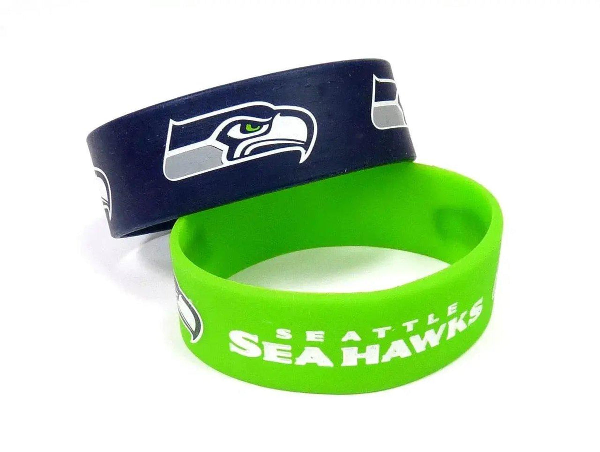  Seattle Seahawks Two Pack Wide Bracelets Aminco Licensed -  ToylandEU™