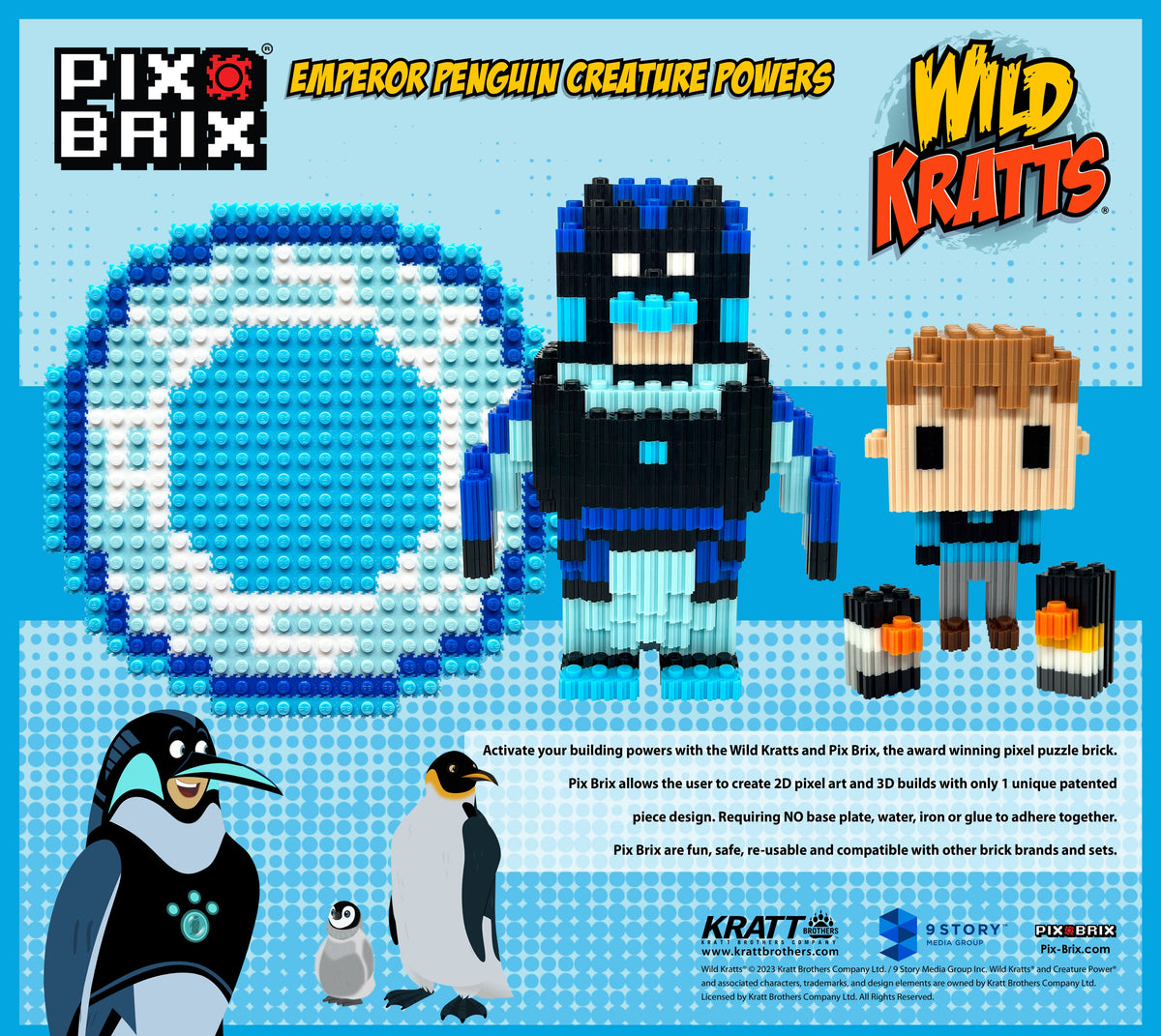 Wild Kratts Penguin Construction Set | 1482 Pieces | Toylandeu™