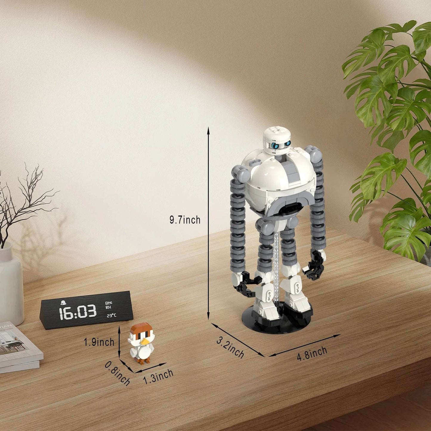 Wilderness Roz Robot & Brightbill Action Figure Set for Kids - ToylandEU