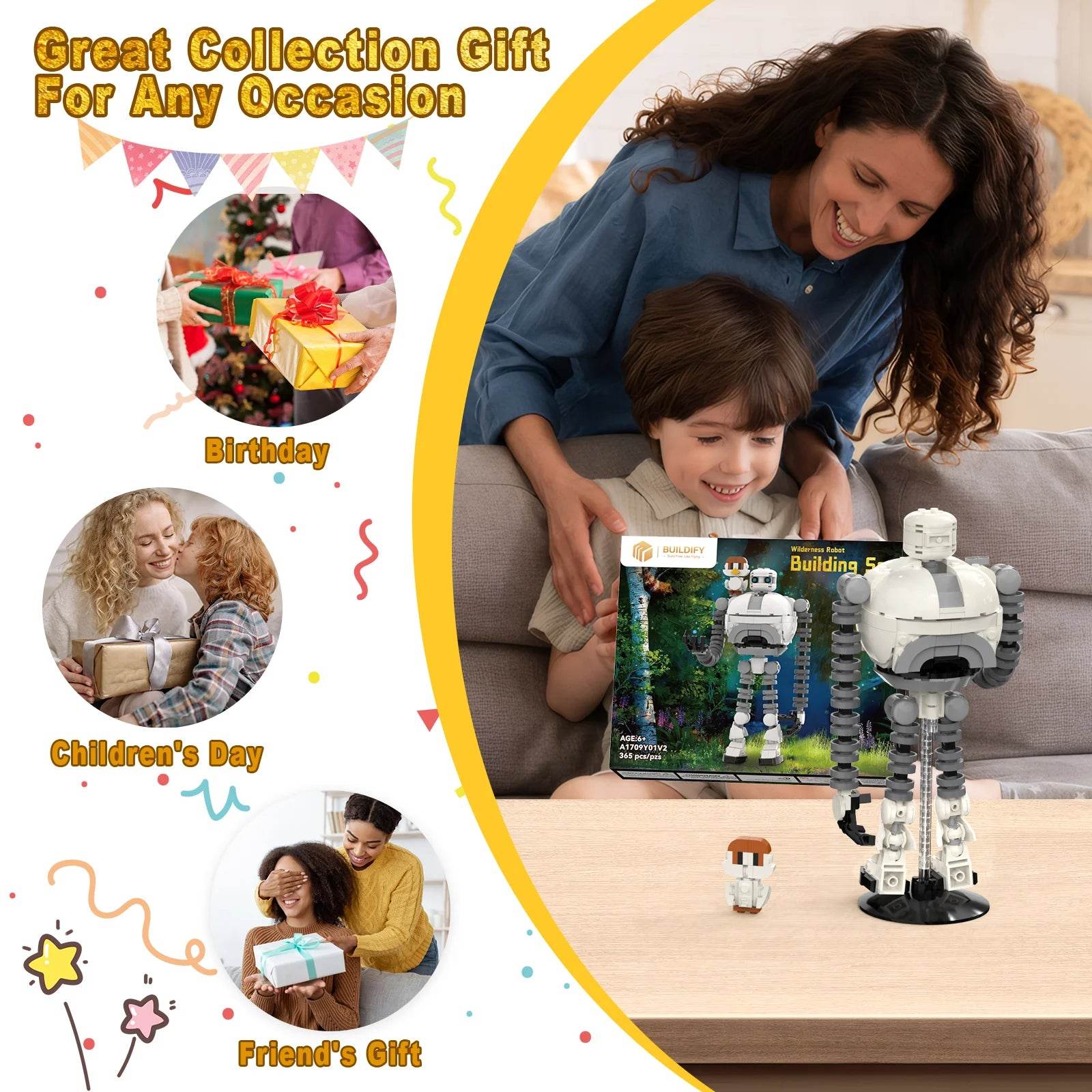 Wilderness Roz Robot & Brightbill Action Figure Set for Kids - ToylandEU