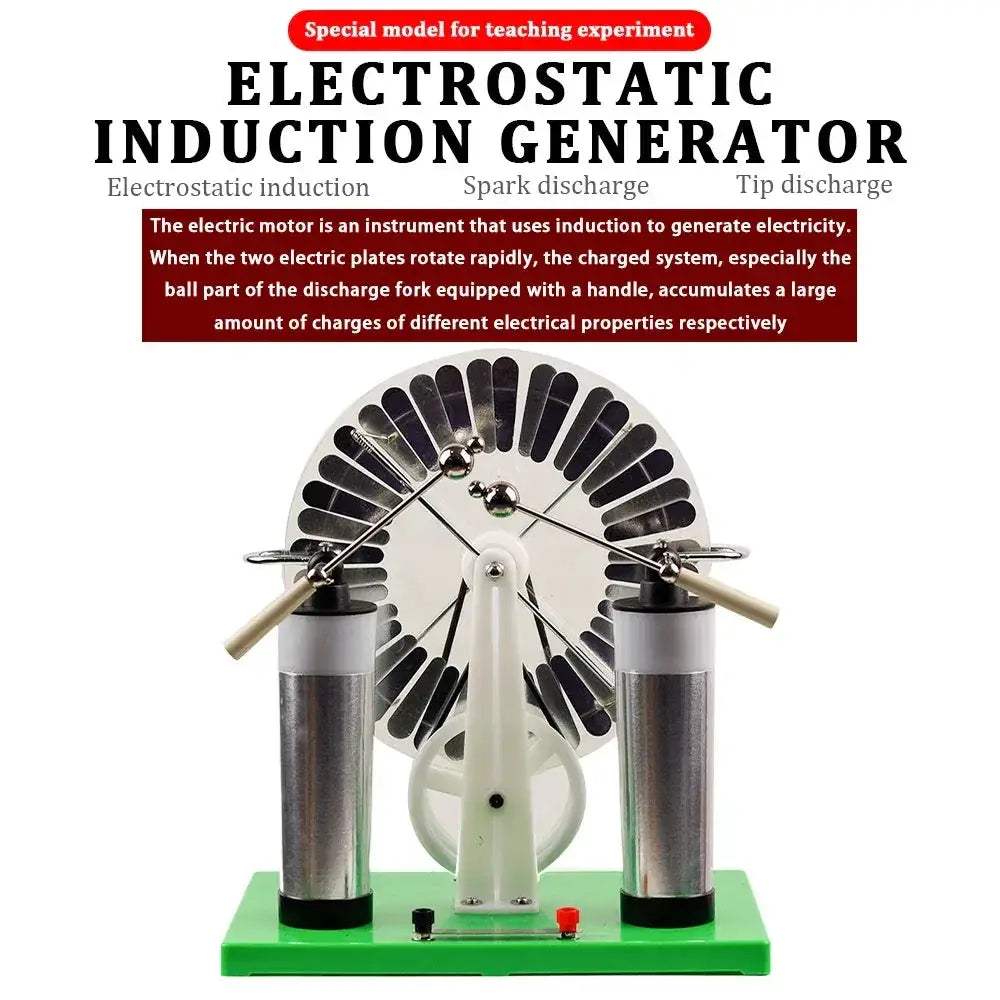 Wimshurst Electrostatic Generator For Educational Physics Experiments - ToylandEU