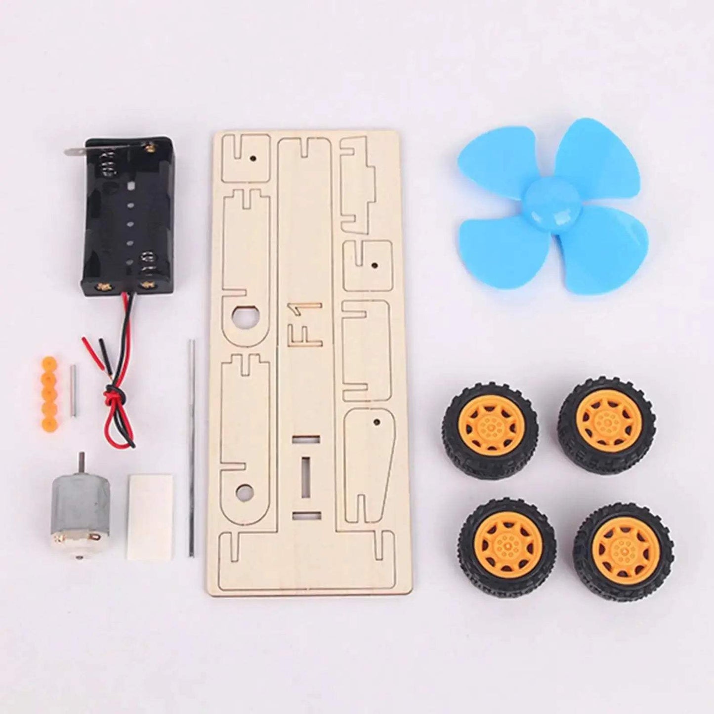 Wind Power Car Science Kit For Kids Educational STEM Experiment - ToylandEU