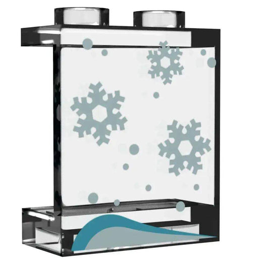  LEGO 1x2x2 Window Panel Custom Printed Snowflakes -  ToylandEU™