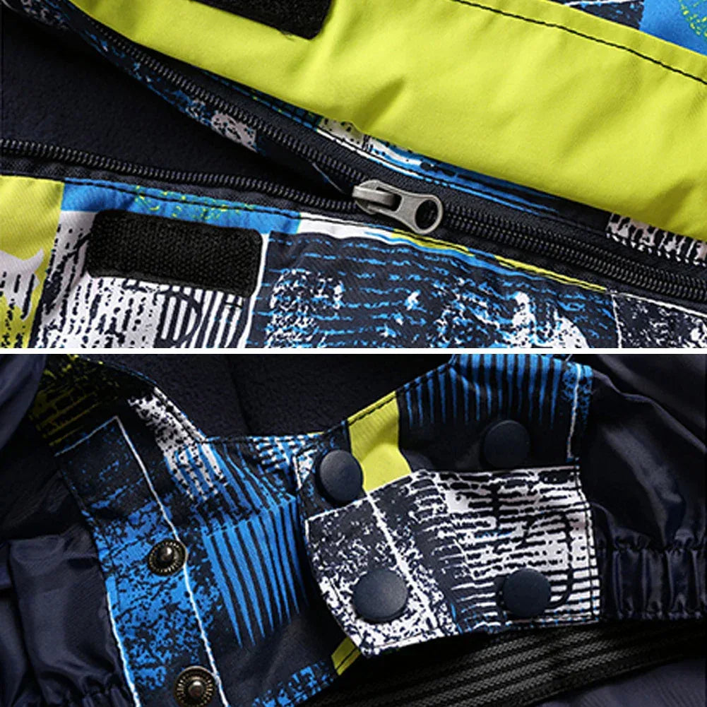 Windproof Kids Ski Suit Set With Warm Waterproof Snow Gear - ToylandEU