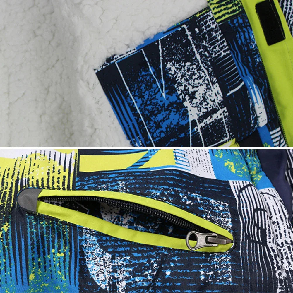 Windproof Kids Ski Suit Set With Warm Waterproof Snow Gear - ToylandEU