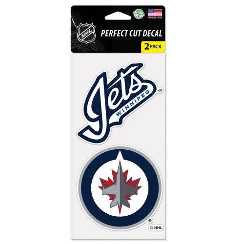 Winnipeg Jets 4x4 Perfect Cut Decals Set of 2 by Wincraft - ToylandEU