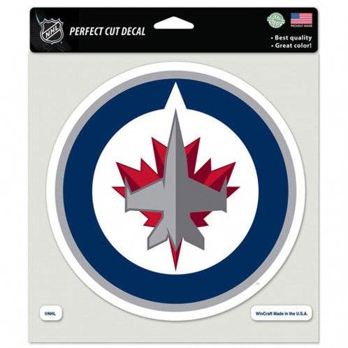 Winnipeg Jets 8x8 Decal Perfect Cut Color Special Order - ToylandEU