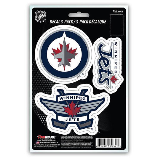 Winnipeg Jets Die Cut Decals 3 Pack Vinyl UV Resistant - ToylandEU