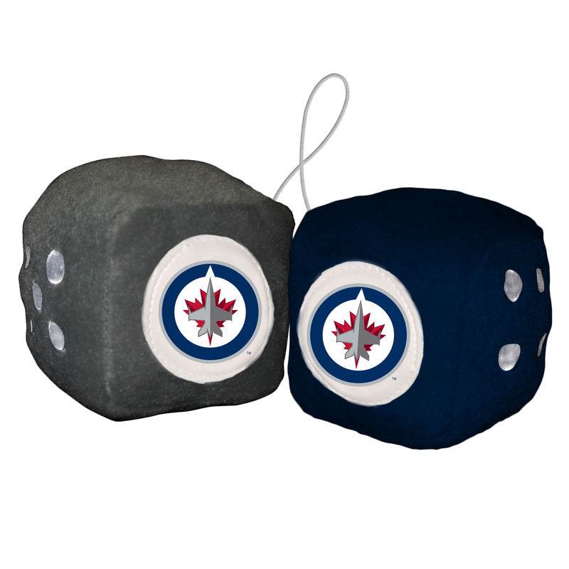Winnipeg Jets Fuzzy Dice Plush Hangable Set 3 Inch - ToylandEU