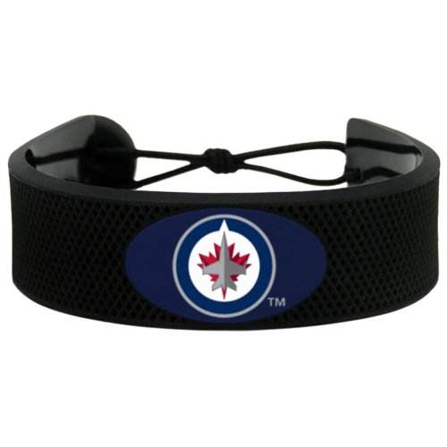 Winnipeg Jets Leather Bracelet With Ceramic Bead Classic - ToylandEU