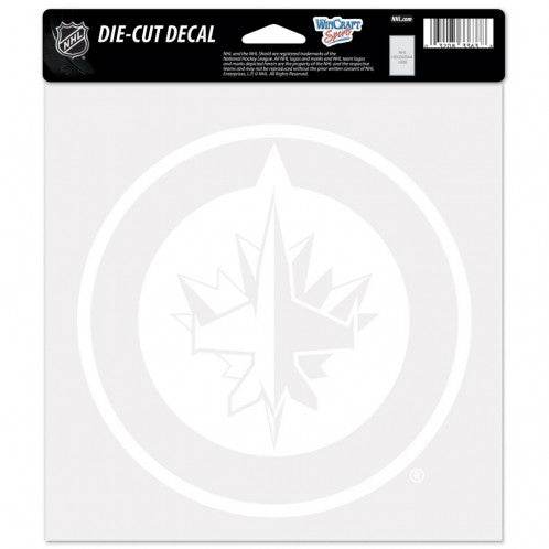 Winnipeg Jets White 8x8 Decal Perfect Cut Elite Sticker - ToylandEU