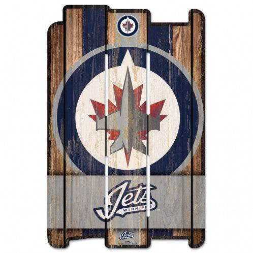 Winnipeg Jets Wood Fence Sign 11x17 Special Order USA Made - ToylandEU