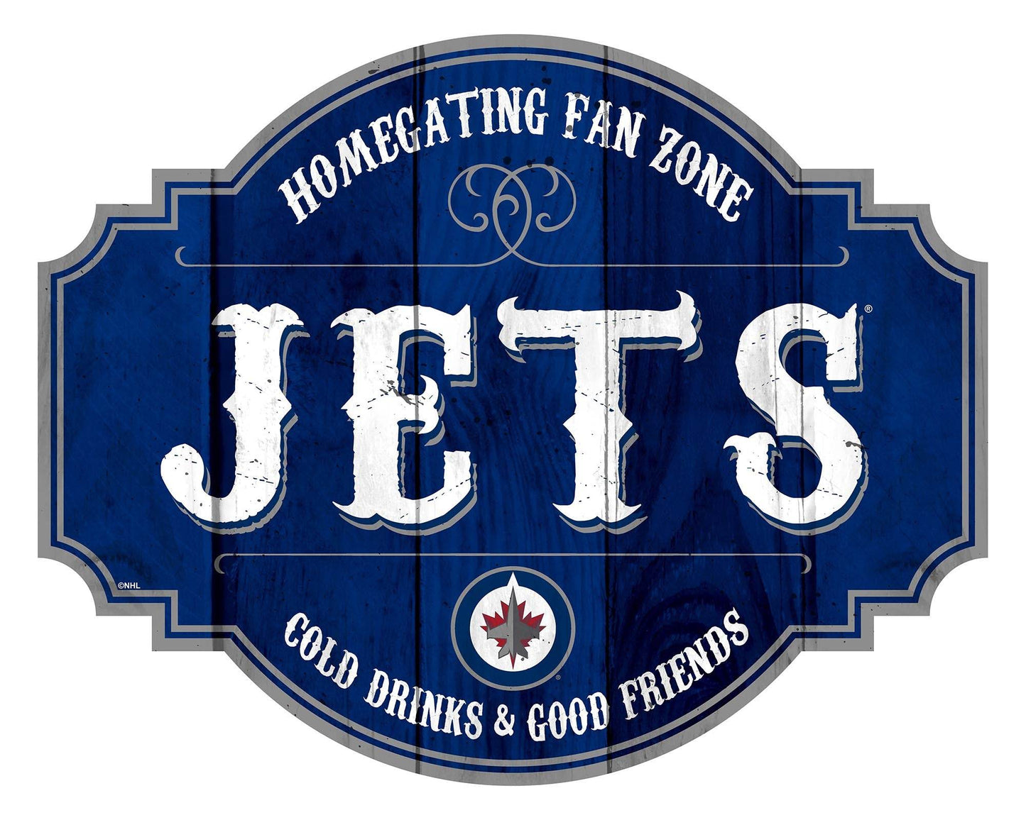 Winnipeg Jets Wooden Sign 12 Inch Homegating Tavern - ToylandEU