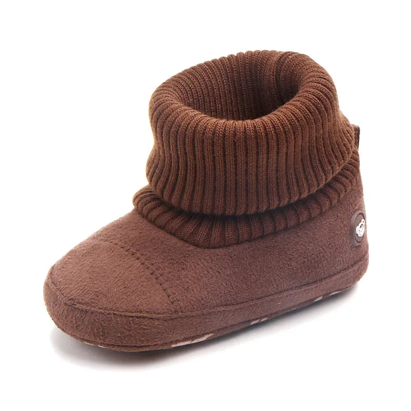 Winter Baby Boots For 0-18M Unisex Warm Anti Slip With Fuzzy Balls - ToylandEU