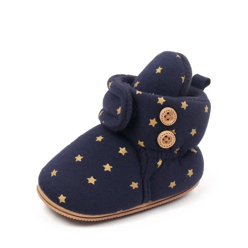 Winter Baby Boots For Infants Unisex Warm Fleece Lined - ToylandEU