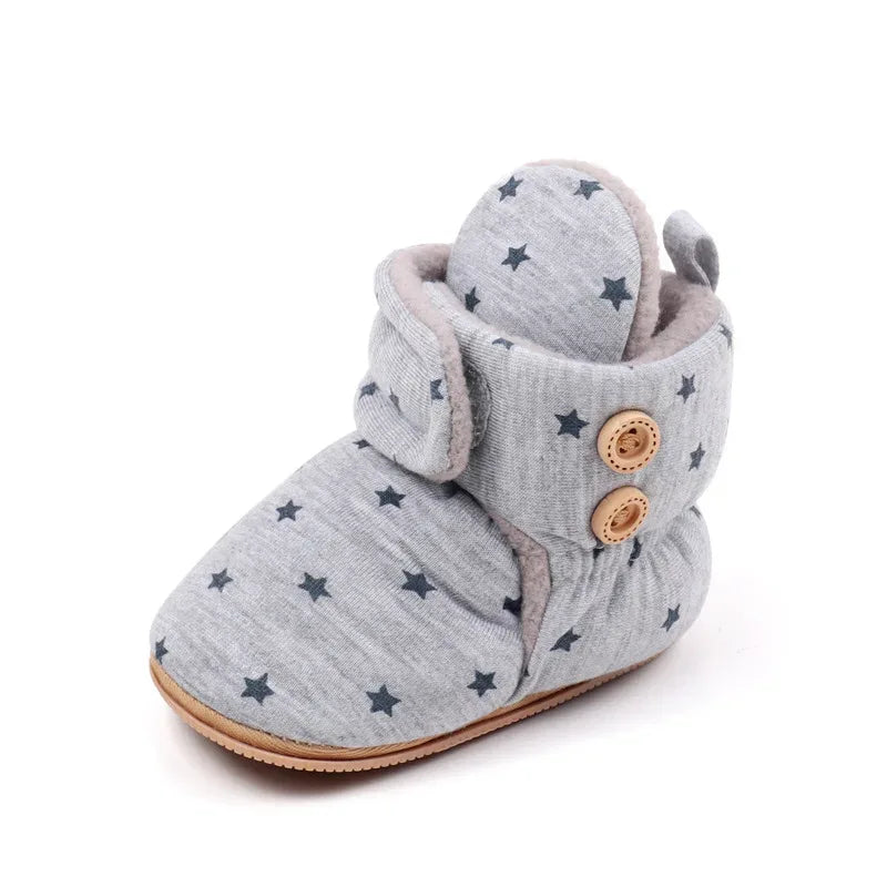Winter Baby Boots For Infants Unisex Warm Fleece Lined - ToylandEU