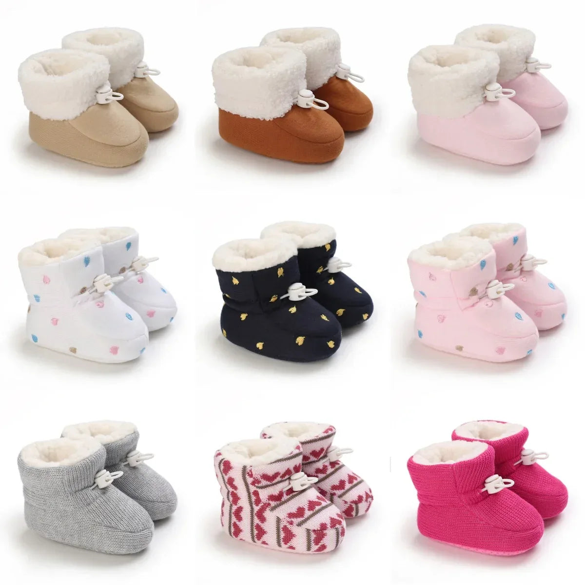 Winter Baby Cotton Booties Non Slip Sole For First Walkers - ToylandEU