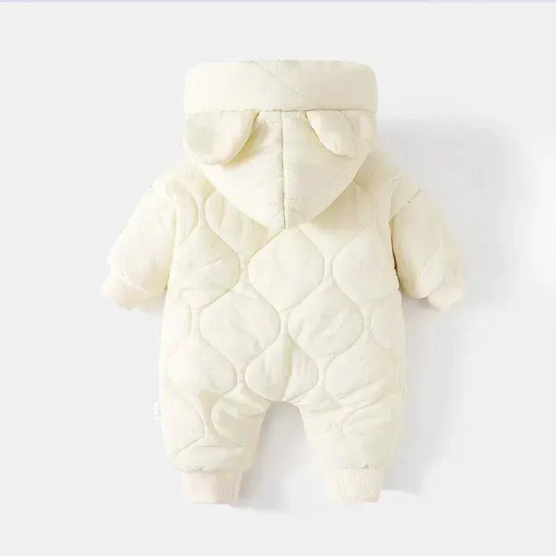  Winter Baby Romper Fur Lining Hooded Unisex Jumpsuit -  ToylandEU™