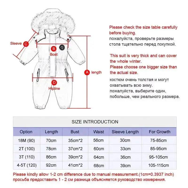  Winter Baby Ski Suit Hooded Waterproof 1 To 3 | Ircomll -  ToylandEU™