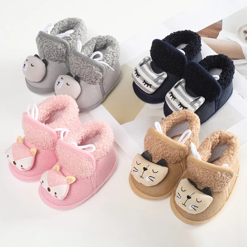 Winter Baby Snow Boots With Anti Slip Cozy Soft Soles - ToylandEU