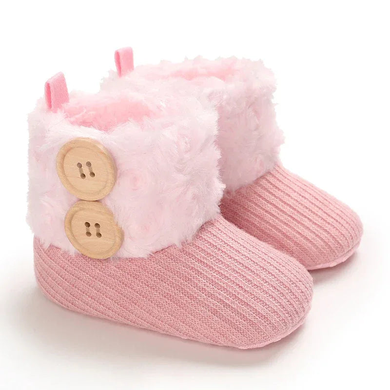 Winter Baby Snow Boots With Plush Lining Non Slip Warm - ToylandEU