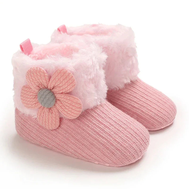 Winter Baby Snow Boots With Plush Lining Non Slip Warm - ToylandEU