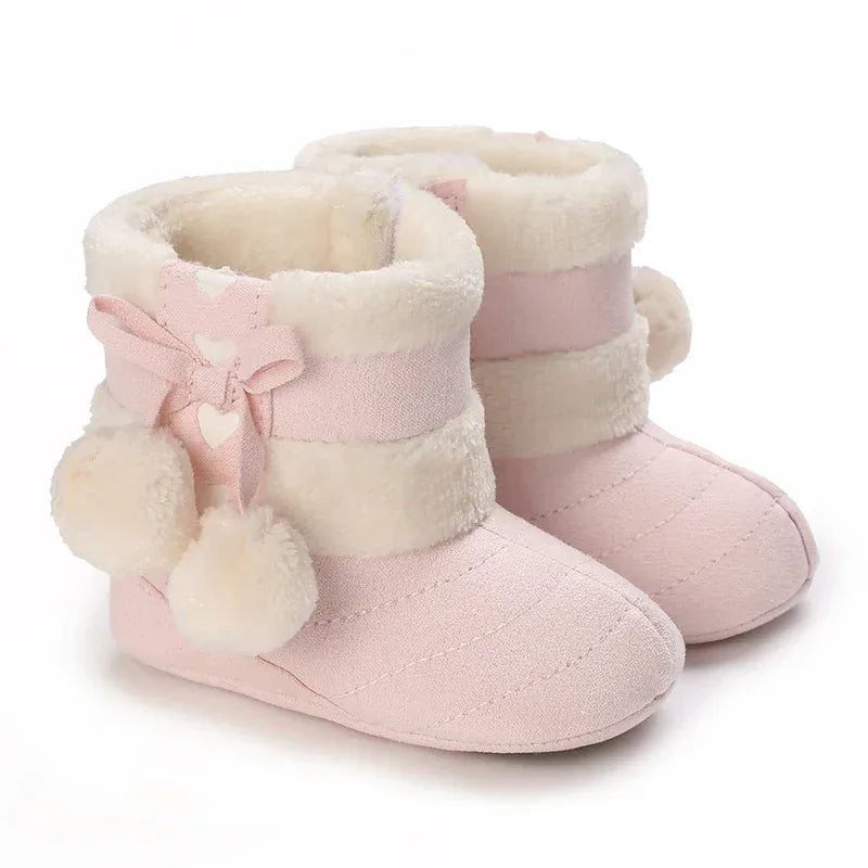 Winter Baby Snow Boots With Plush Lining Non Slip Warm - ToylandEU