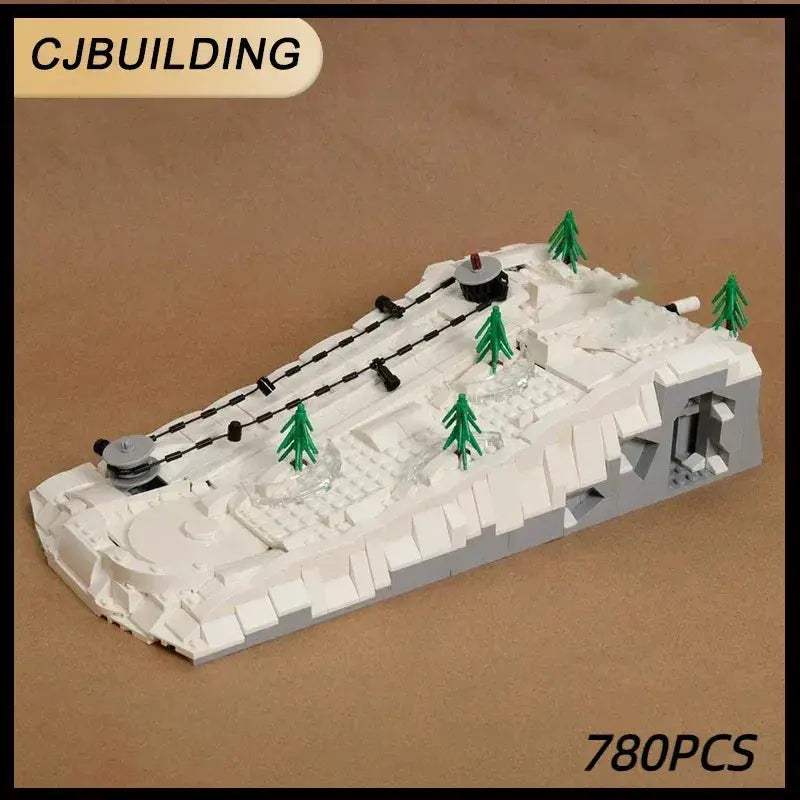 Winter City Building Bricks Ski Hill Modular Gift For Kids - ToylandEU
