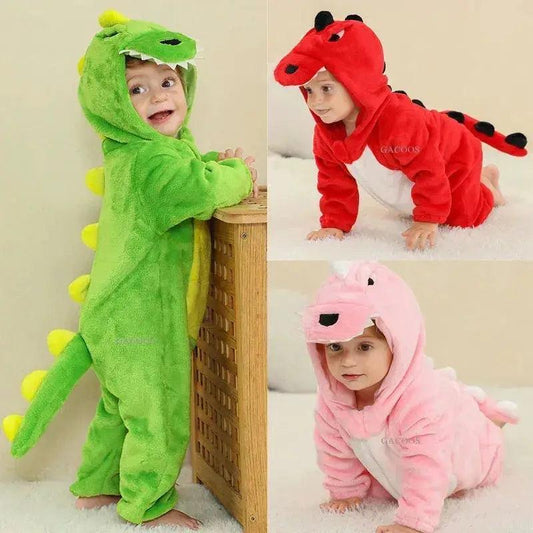  Winter Dragon Kigurumi Baby Romper Unisex Hooded Cozy -  ToylandEU™