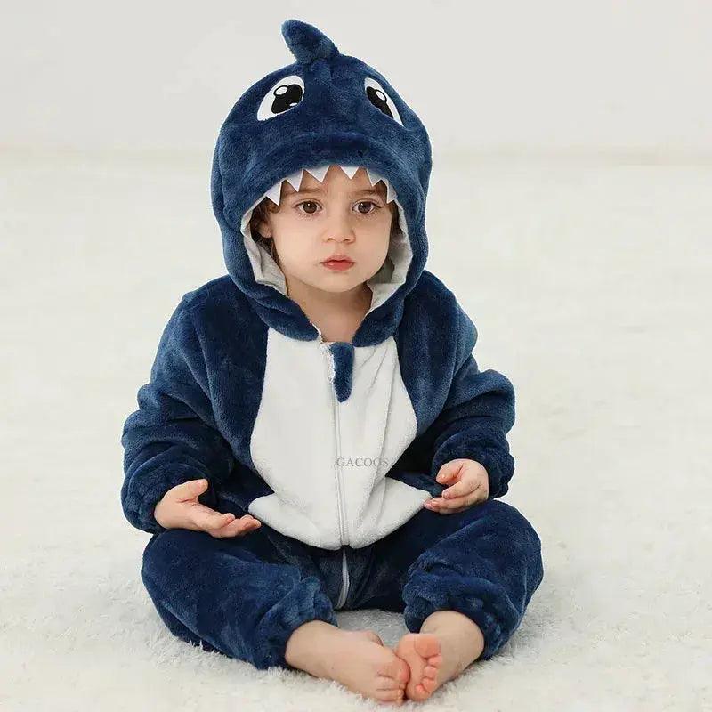  Winter Dragon Kigurumi Baby Romper Unisex Hooded Cozy -  ToylandEU™
