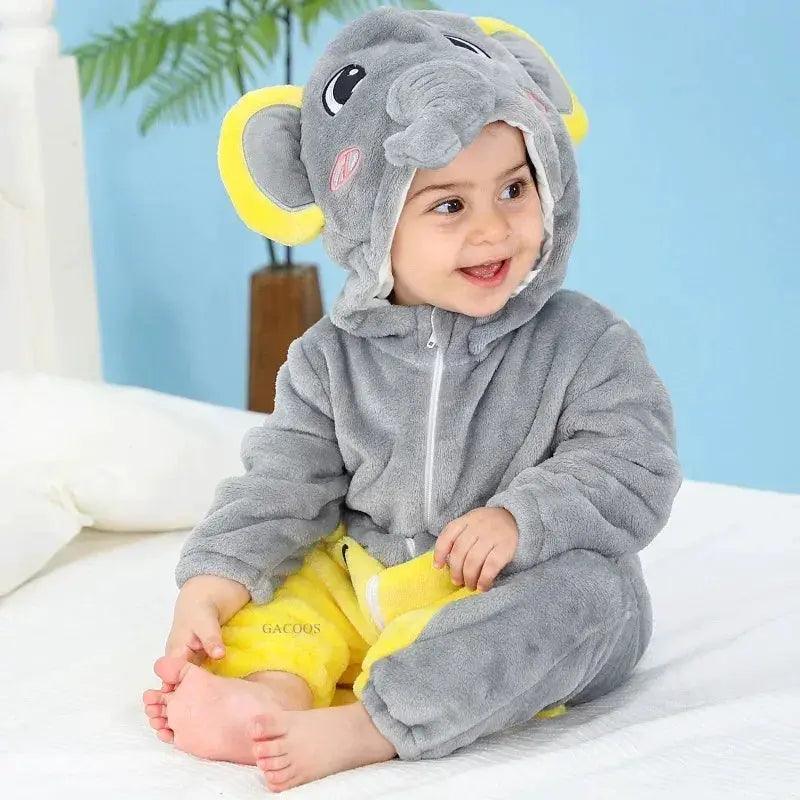  Winter Dragon Kigurumi Baby Romper Unisex Hooded Cozy -  ToylandEU™