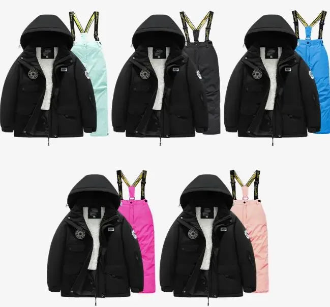 Winter Kids Ski Suit Windproof Waterproof Warmth For Snow - ToylandEU
