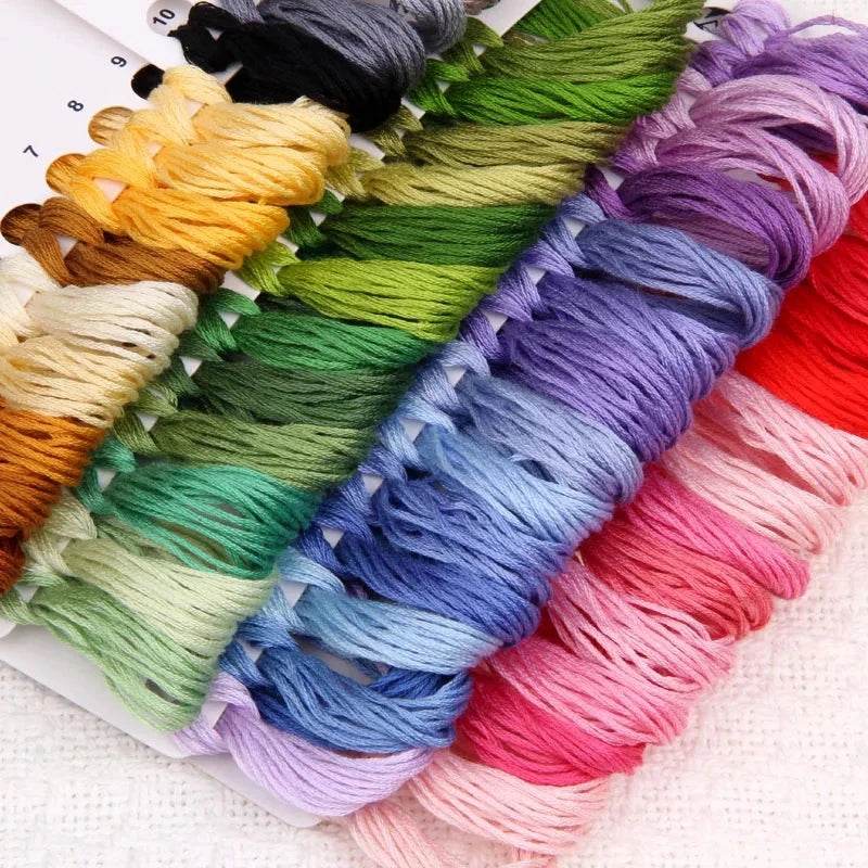 Winter Magic Academy Cross Stitch DIY Cotton Kit - 11CT, 14CT, 18CT Hand Embroidery - ToylandEU