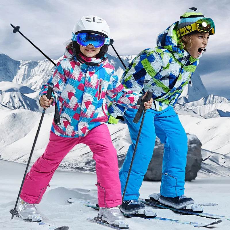 Winter Ski Jacket Waterproof Hooded For Kids Snow Sports - ToylandEU