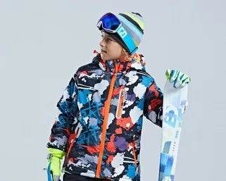 Winter Ski Jacket Waterproof Hooded For Kids Snow Sports - ToylandEU