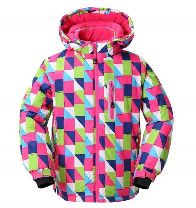 Winter Ski Jacket Waterproof Hooded For Kids Snow Sports - ToylandEU