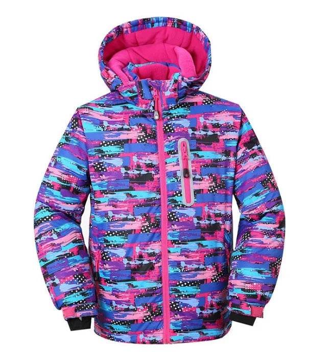 Winter Ski Jacket Waterproof Hooded For Kids Snow Sports - ToylandEU
