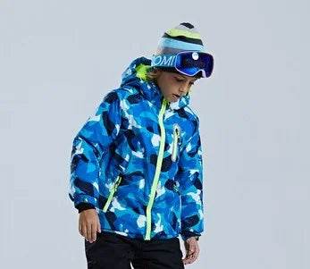 Winter Ski Jacket Waterproof Hooded For Kids Snow Sports - ToylandEU